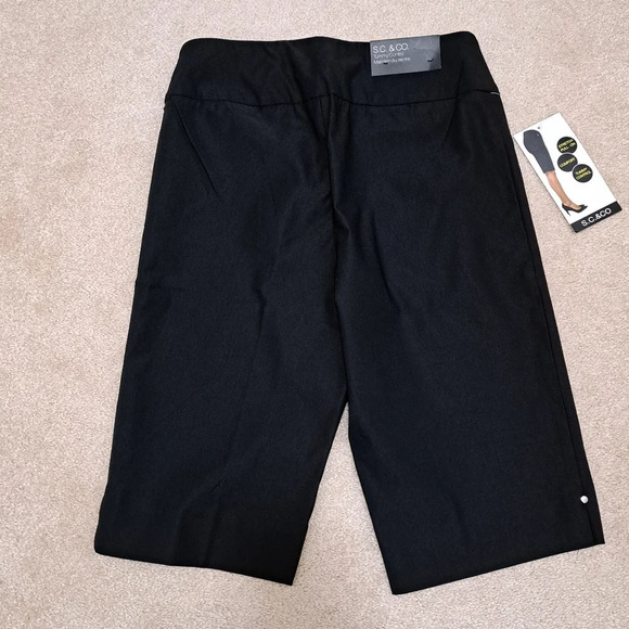 ❤️ S.C.&Co Black Bermuda Shorts Tummy Control Womens Size 6 Stretch Pull On - Picture 6 of 13